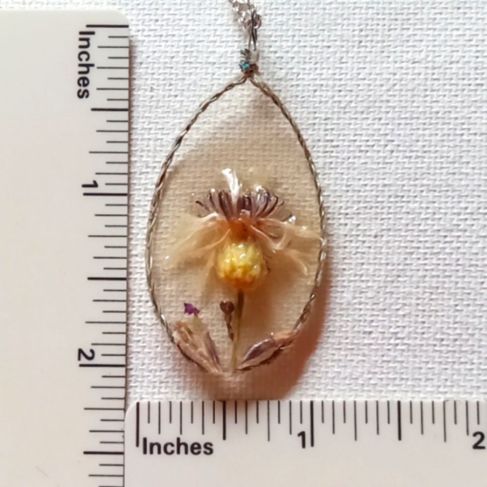 Floral necklace, amulet